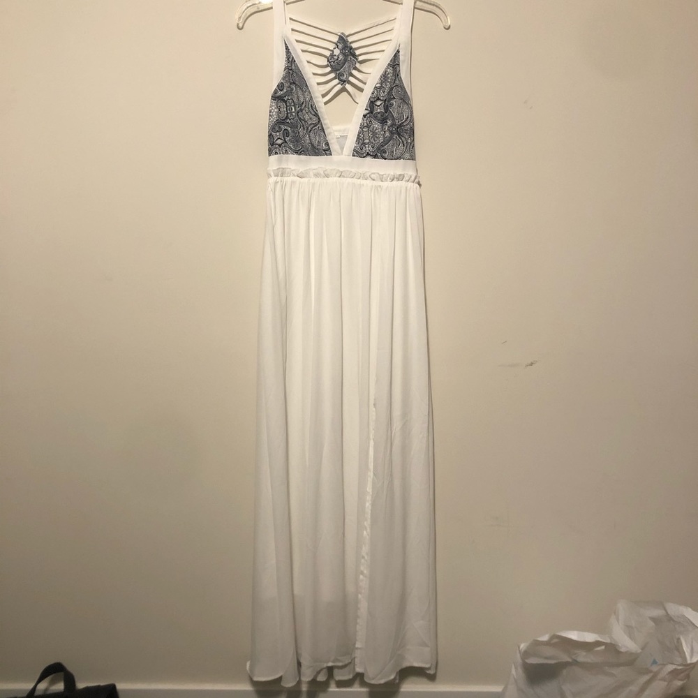 White long dress